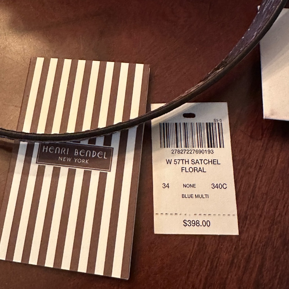 Henri Bendel West 57th Floral Kaleidoscope Saffiano Bag w/ Original Tags in EUC - Picture 15 of 15